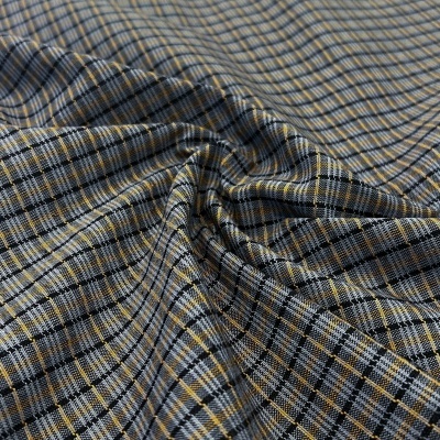 Tecido Japonês | Xadrez - Azul e Camel