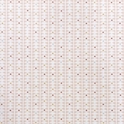 Tecido Le Tissu by Domotex | Bolas e Triângulos - Salmão