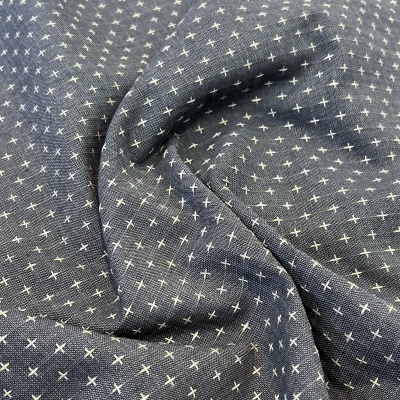 Tecido Japonês | Cross - Cinzento Escuro