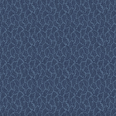 Tecido Maywood | Micro Leaves - Navy