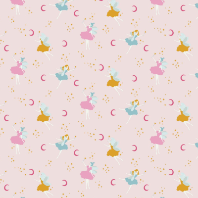 Tecido Poppy | Magical Fairy - Rosa