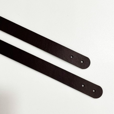 Alças em Pele Castanha 2mm