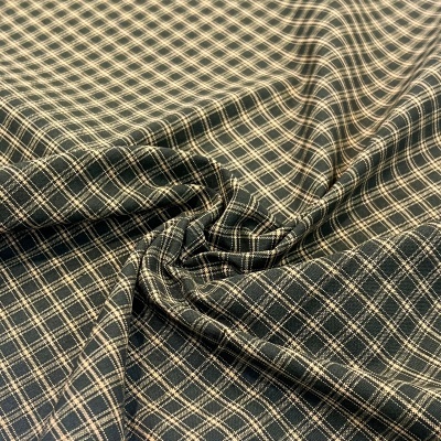 Tecido Country | Quadrados Pequenos - Verde Seco