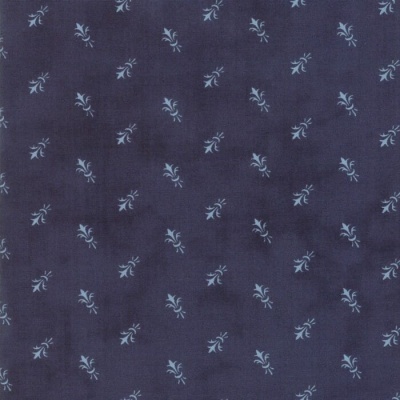 MODA Primitive Gatherings | Indigo Gatherings - Fleur De Lis Bouquet American Blue