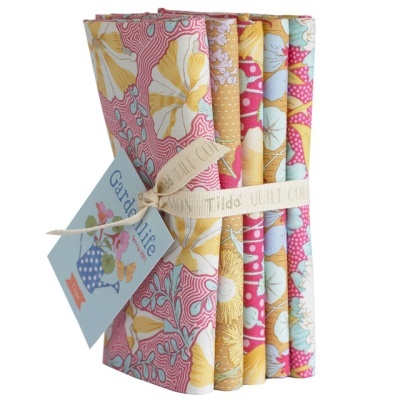 Tilda | Fat-Quarter Bundle - Mustard / Pink | Gardenlife