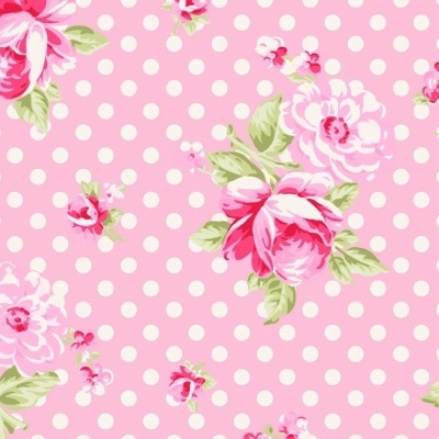 Tecido Tanya Whelan | Posie - Dottie Blooms Pink