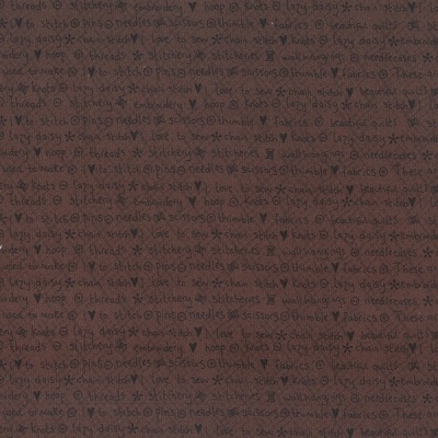 Tecido Lynette Anderson | One Stitch at a Time Sewing - Brown