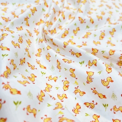 Tecido Pontotextil | Patinhos - Branco