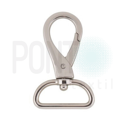 Mosquetão Prateado 30mm