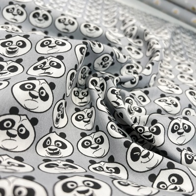 Tecido Poppy | Kung-Fu Panda - Cinzento