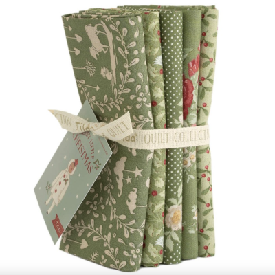 Tilda Fat-Quarter Bundle | Merry Little Christmas - Green