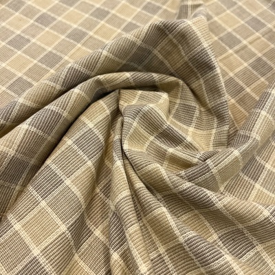 Tecido Japonês | Squares - Camel e Castanho