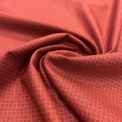 Tecido Andover | Dotted Interlocking Star - Red