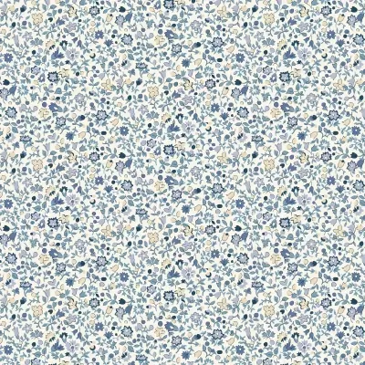 Tecido Liberty | Denim Florals - Posy Haze A