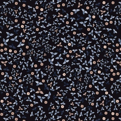 Tecido Jacqueline Wild | Fawn'd of You - Azul Escuro