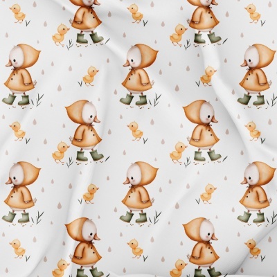 Tecido Pontotextil | Dias de Chuva - Branco