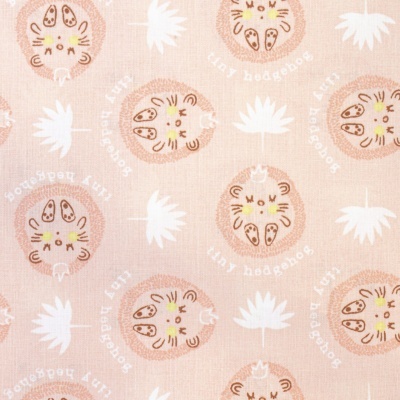 Tecido Le Tissu by Domotex | Tiny Hedgehog - Coral