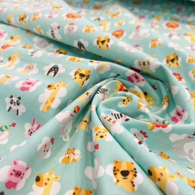 FABRICART | Mini Zoo - Menta