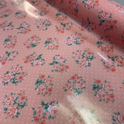 Tecido Plastificado | Flowery - Rosa