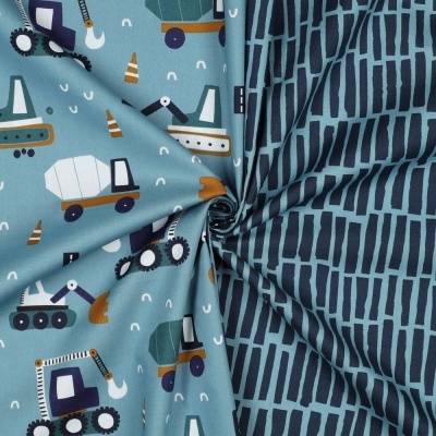 Tecido Poppy | Vehicles Basic - Petróleo