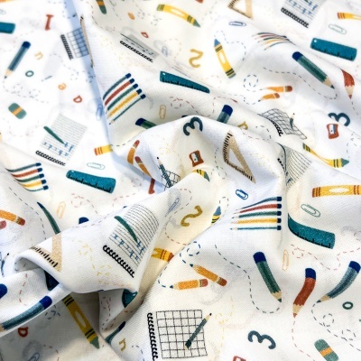 Tecido Escola - Branco