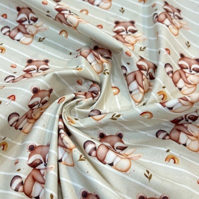 Tecido Pontotextil | Amizade - Verde com Riscas