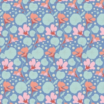 Tecido Tilda | Nasturtium - Blue