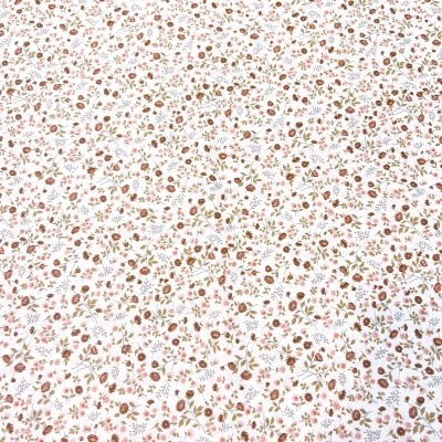 Tecido Le Tissu by Domotex | Flores - Verde e Rosa