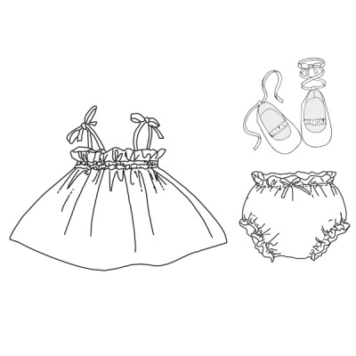 Passo-a-Passo | Vestido, Tapa Fraldas e Sapatinhos