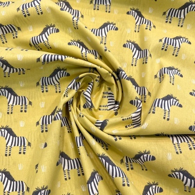 Tecido Le Tissu by Domotex | Zebras - Verde Ácido