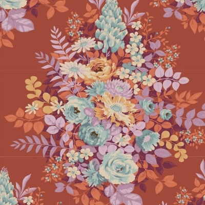 Tecido Tilda | Whimsyflower - Rust