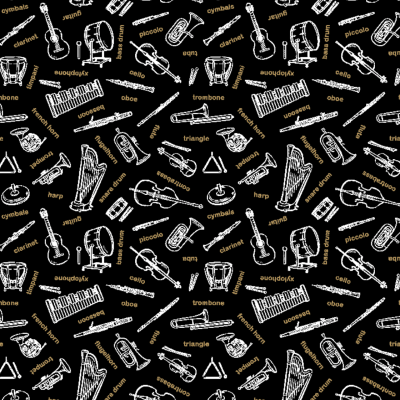 Tecido Instruments - Preto