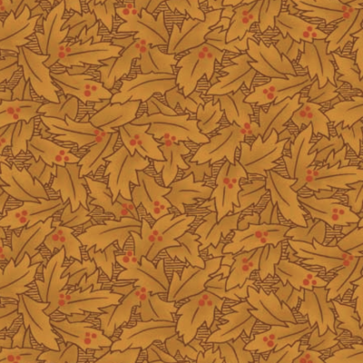 Tecido Stof | Colour Rhythm Leaves - Laranja