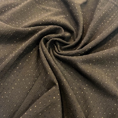 Tecido Japonês | Dotted - Castanho Escuro