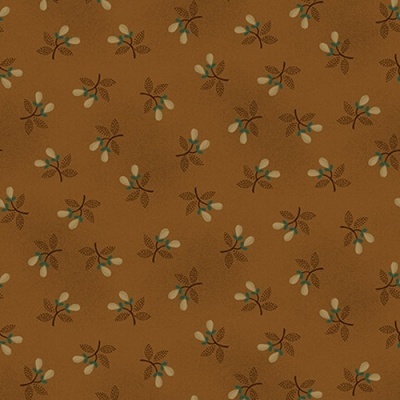 Tecido Kim Diehl | Gratitude and Grace - Berry Sprigs Chestnut