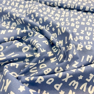 Tecido Le Tissu by Domotex | Letras - Azul