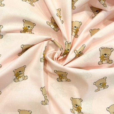 Tecido Poppy | Teddy Bear - Rosa