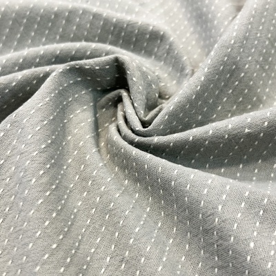 Tecido Japonês | Backstitch - Cinzento