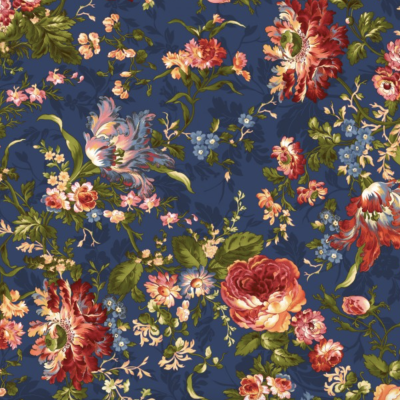 Tecido Maywood | Bold Floral - Navy