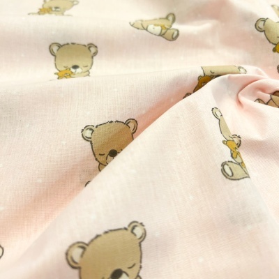 Tecido Poppy | Teddy Bear - Rosa