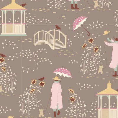 Tecido Tilda | Windy Walk - Grey