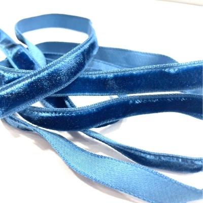 Fita de Veludo - Azul Médio