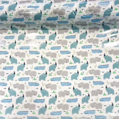 Tecido Plastificado | Amigos Aquáticos - Azul