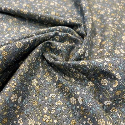 Tecido Makower | Bloom Floral Scroll - Cinzento