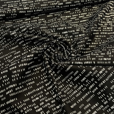 Tecido Andover | Dash - Preto e Branco