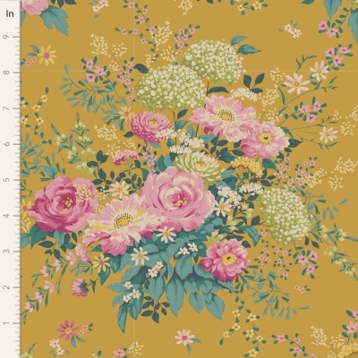 Tecido Tilda | Wildgarden - Mustard