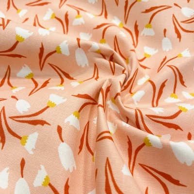 Tecido Alinhado | Iris Garden - Pêssego