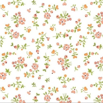 Tecido EQP Growing Love - Cream