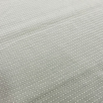 Tecido Japonês | Backstitch - Cinzento