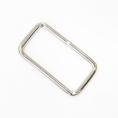 Argola Rectangular | Prateada - 25mm